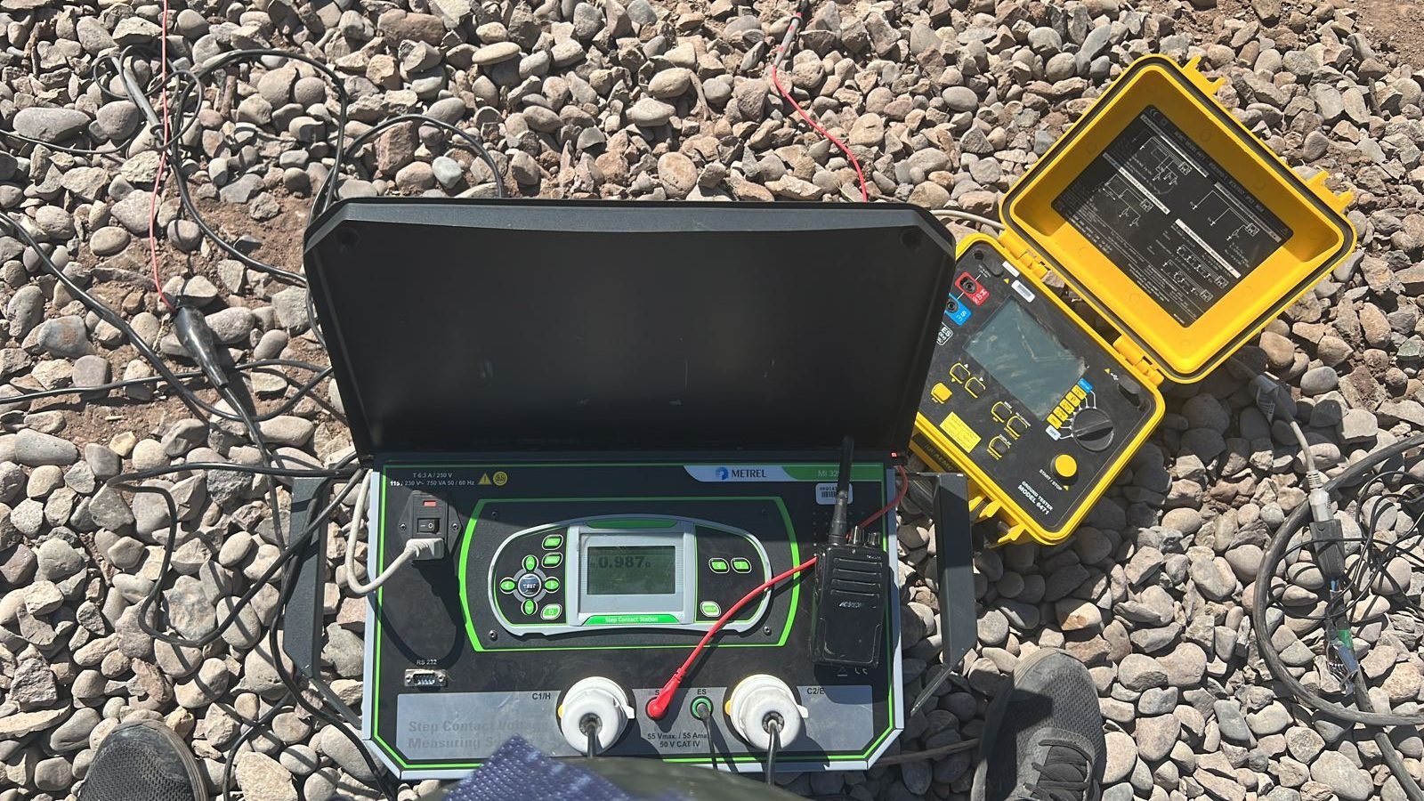 Instrumentos de medición eléctrica en terreno