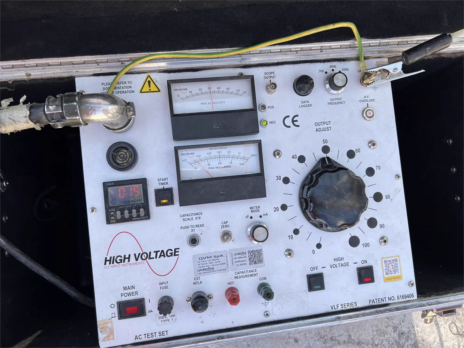 High voltage equipment used in testing power cables