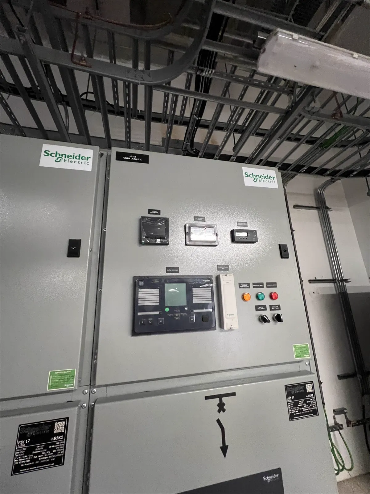 Board associated with medium voltage feeder Gasmar Plant