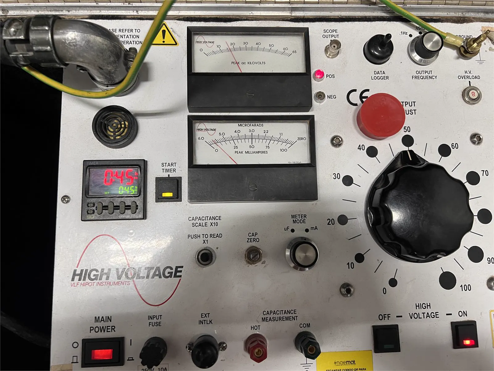 Test equipment in commissioning of the Gasmar Plant feeder