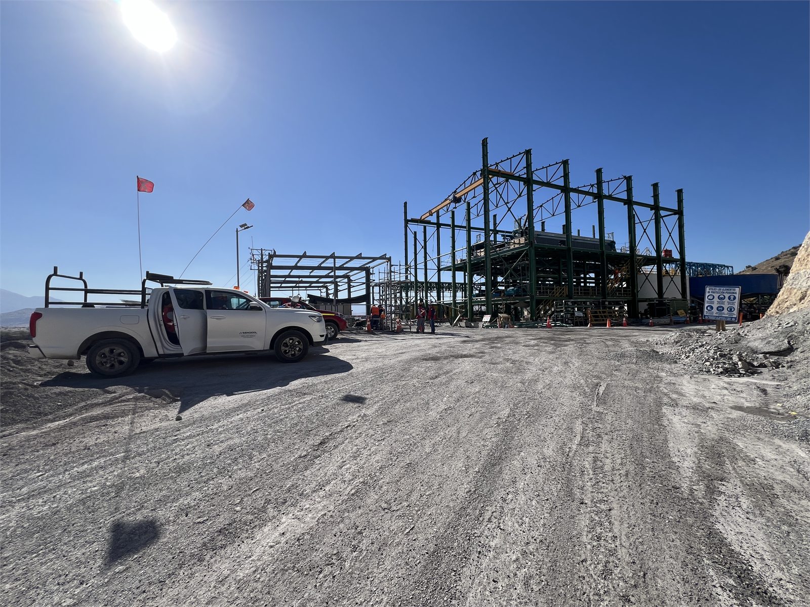 Infraestructura de URF Planta Polpaico durante puesta en marcha