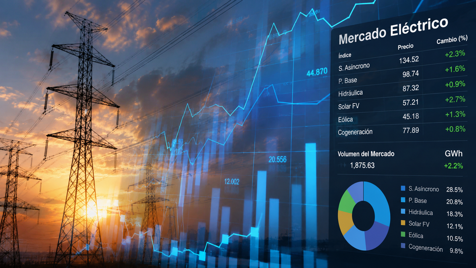 Imagen técnica 01 del servicio Consultorías en Operaciones de Mercado Eléctrico, Regulación, PPA y Servicios Complementarios